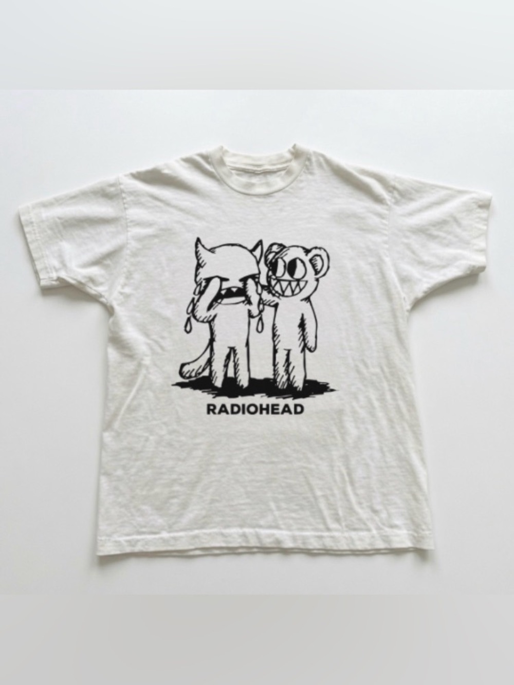 Radiohead Bear Minotaur Graphic Indie Rock Band T-Shirt